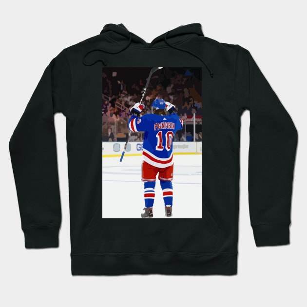 Artemi Panarin Painting Hoodie by gktb